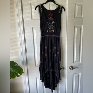 Johnny Was Embroidered High Low Dress small